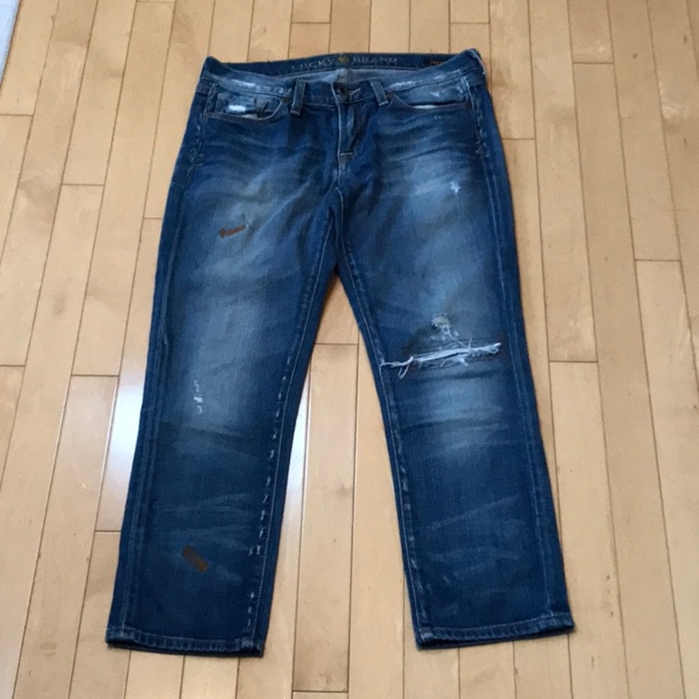 Preowned Lucky Brand distressed Stretch jeans - sz: 6/27